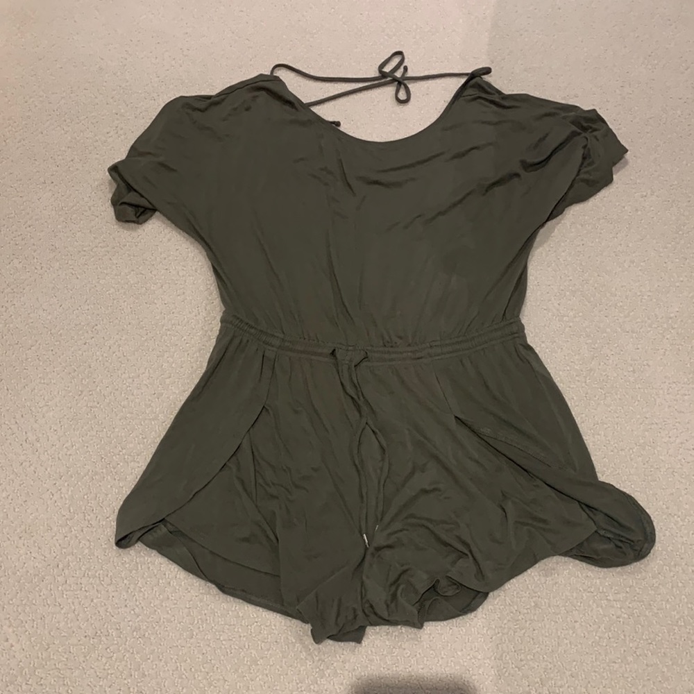 Gap army green romper